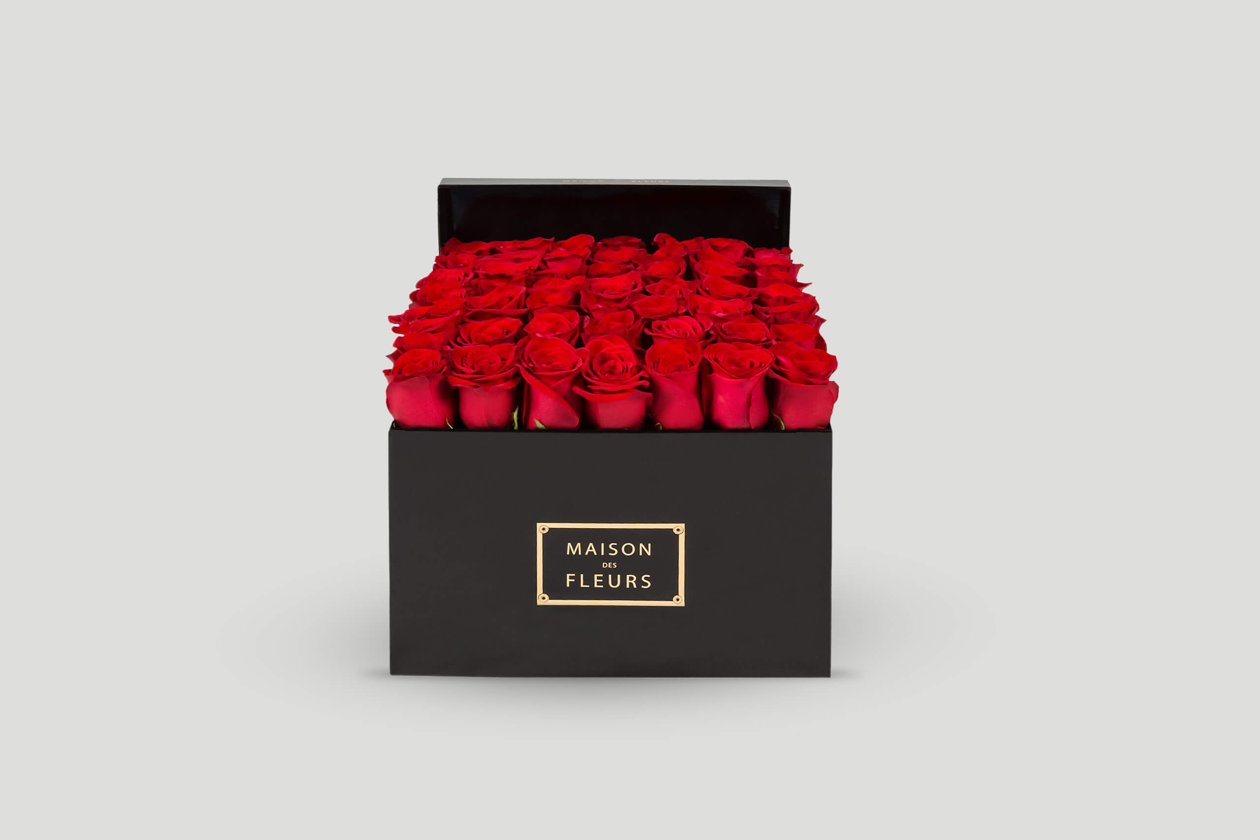 Red Roses Box - Maison Des Fleurs